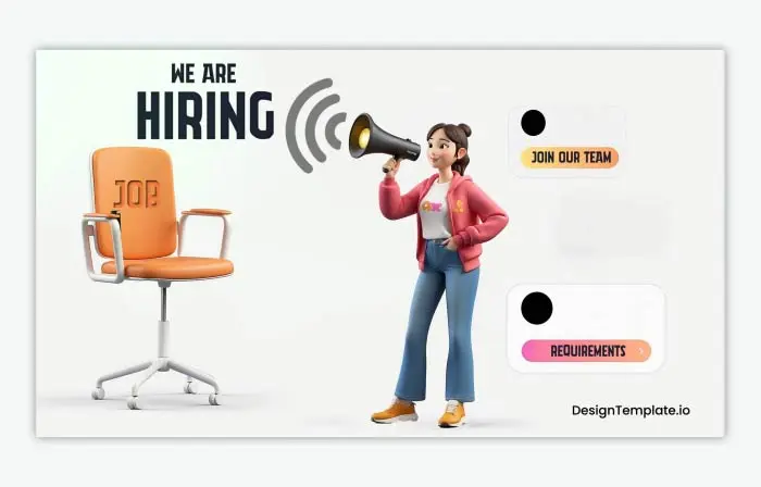 We Are Hiring Concept 3D Slideshow